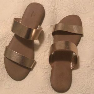 Gold sandals Never Worn
